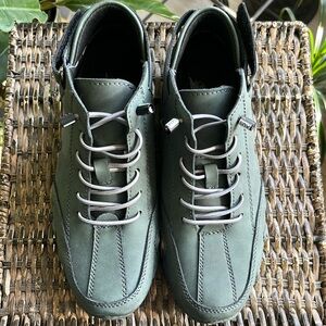 LDECK Men’s‎ Casual Sneaker green/cream size 6.5